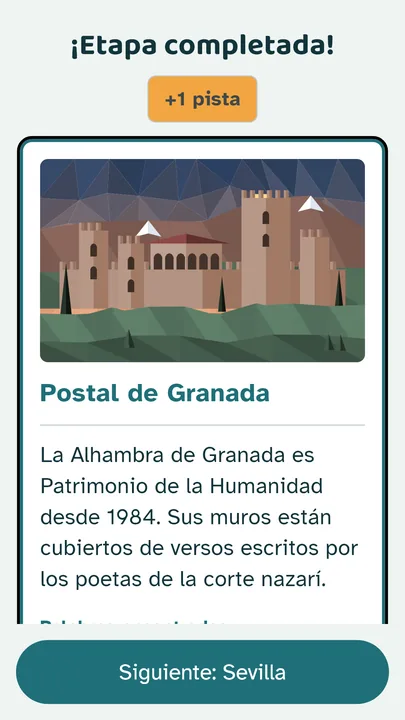 Etapa completada: la postal ilustrada de Granada con su curiosidad